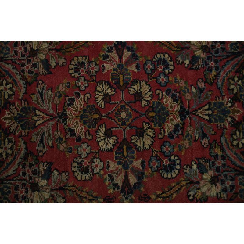 Hand Knotted Oriental 100% Wool Carpet Traditional Floral Red Lilian Area Rug - 2' 8'' X 2' 0''