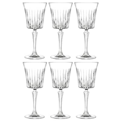 Wine Glass - Water Glass - Set of 6 Goblets -10 oz. - by Majestic Gifts Inc.- Made in Europe