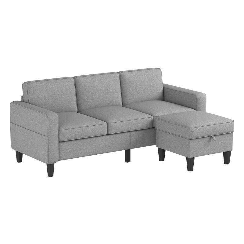 L-shaped design Sofa 3 Seater with Storage Box for the Chaise