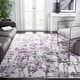 preview thumbnail 2 of 84, SAFAVIEH Skyler Roumpini Modern Abstract Rug 10' Square - Grey/Purple - Square
