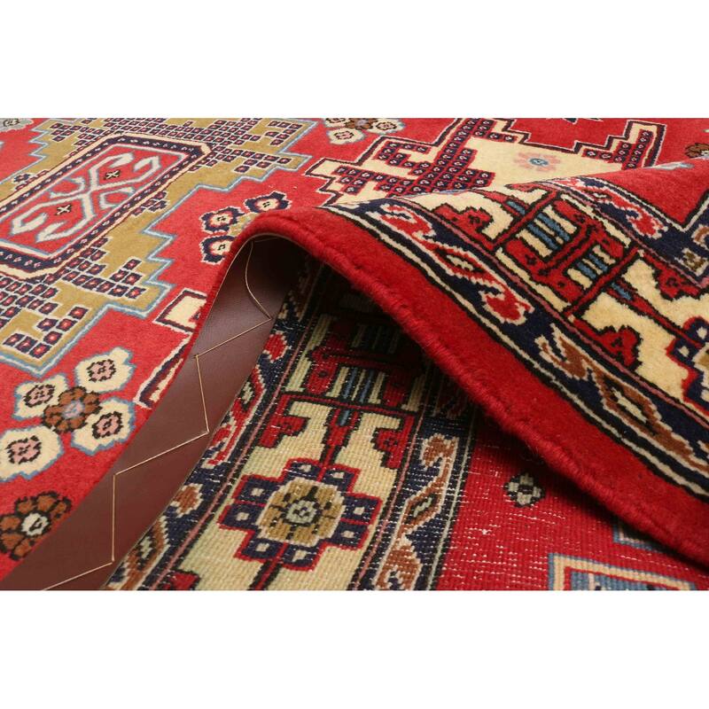 ECARPETGALLERY Hand-knotted Kayseri Vintage Red Wool Rug - 3'5 x 5'0