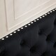 preview thumbnail 30 of 72, Velvet Double Dining Loveseat Bench, 2-Seat Tufted Bench w/Handmade Buttons, Wing Back, Gold-Plated Steel Legs, Single Pack