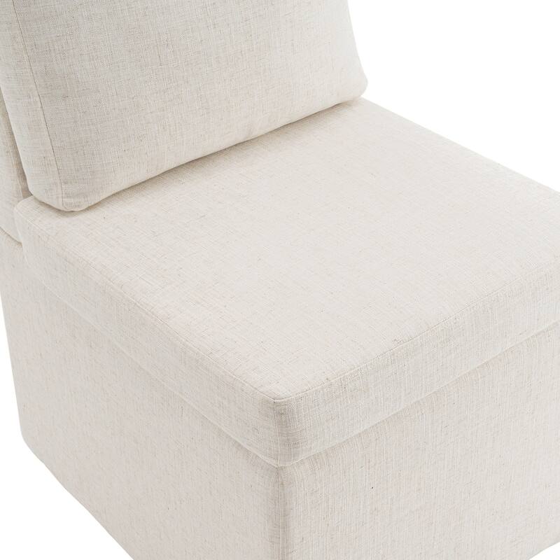 Modern Upholstered Dining Chair with Storage