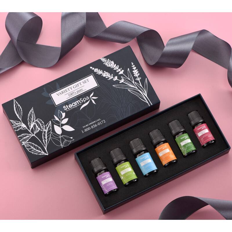 SteamSpa SS-EOIL6P-XX Pure Extract Essential Oils Set for Steam Shower