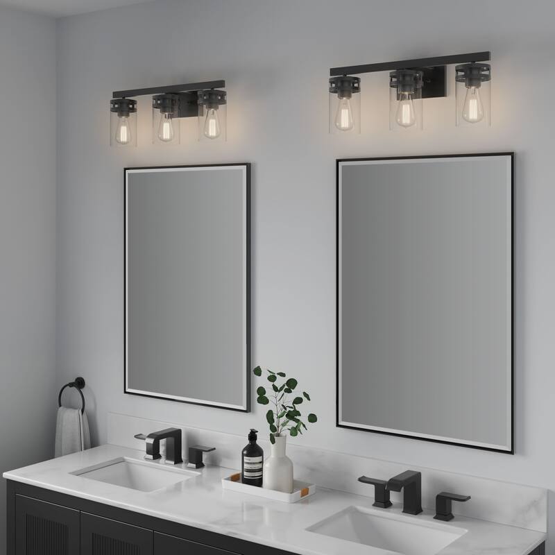 Millennium Lighting Lunden 2/3/4 Light Vanity Fixture in Matte Black - 3 Light - Matte Black
