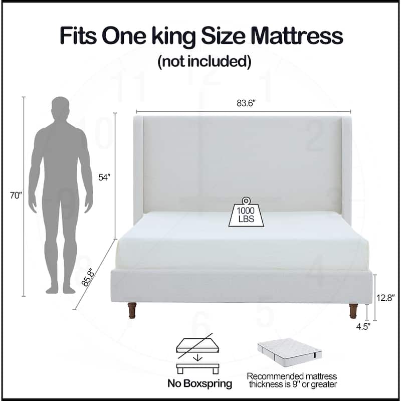 Harper Tall Headboard Upholstered Bed
