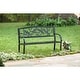 preview thumbnail 1 of 6, Dragonfly All-Weather Steel Frame Garden Bench
