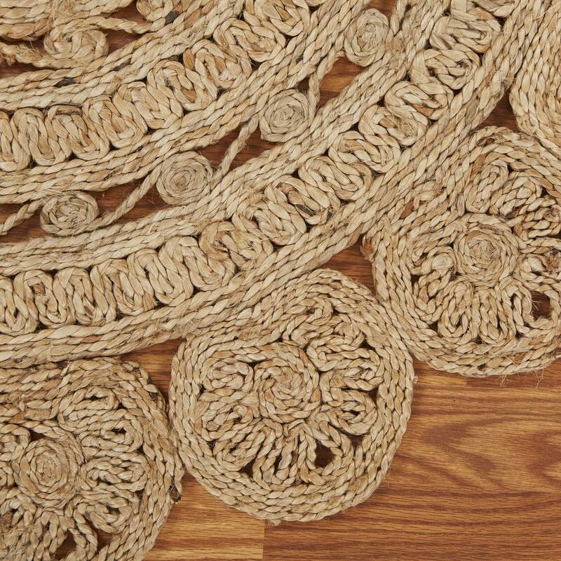 Sevita Organic Jute Braided Area Rug, Natural
