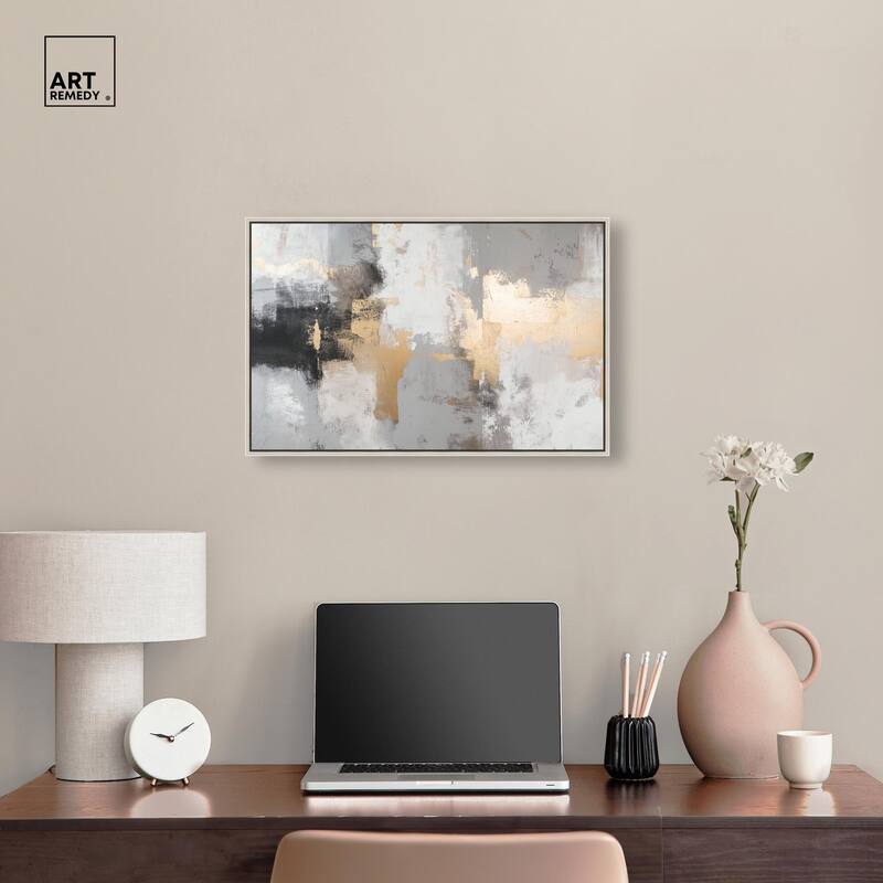 Gilded Gray II Canvas by Art Remedy