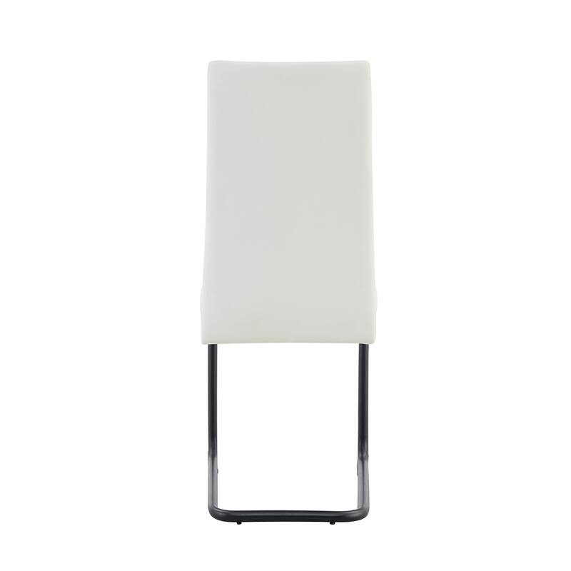 Modern High-Back PU Dining Chairs, Set of 4