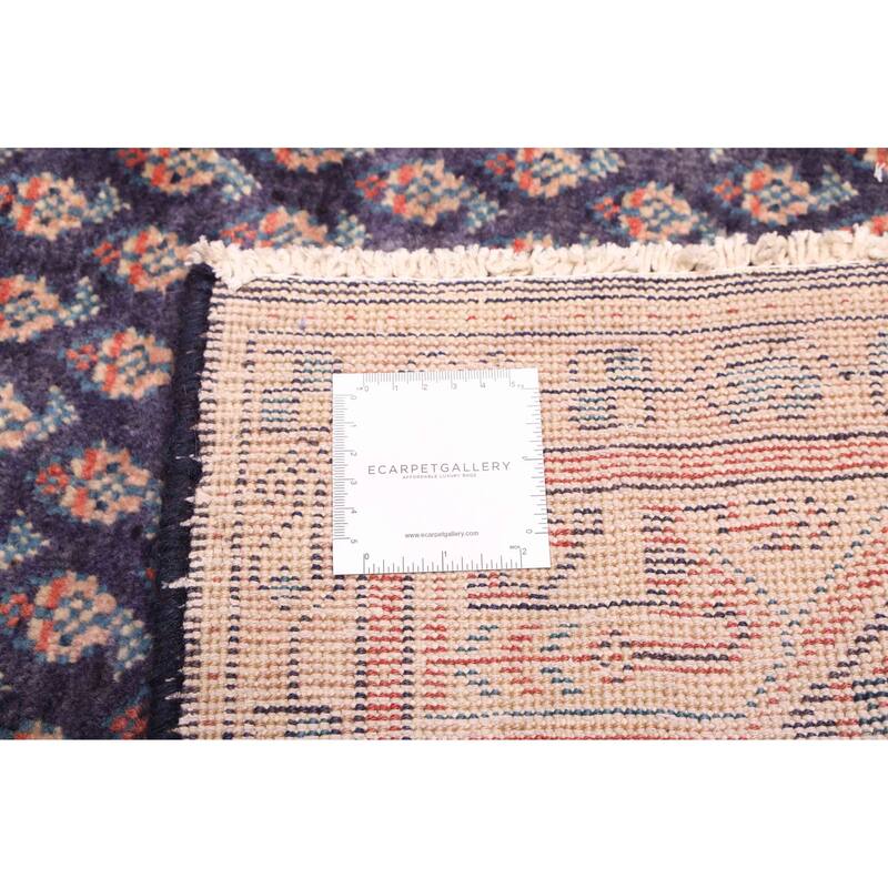 ECARPETGALLERY Hand-knotted Andelz Dark Navy Wool Rug - 3'8 x 10'8