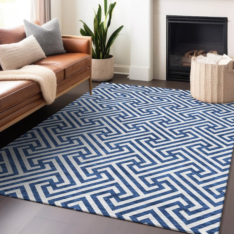 Premium Washable Super Soft Modern Geo Mayfield Rug