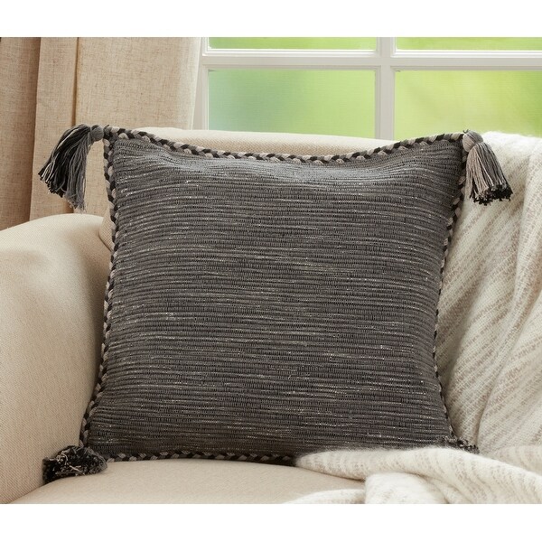 Tassel throw pillow discount