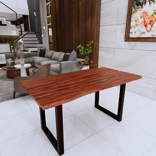 63 Inches Live Edge Dining Table - Bed Bath & Beyond - 37176633