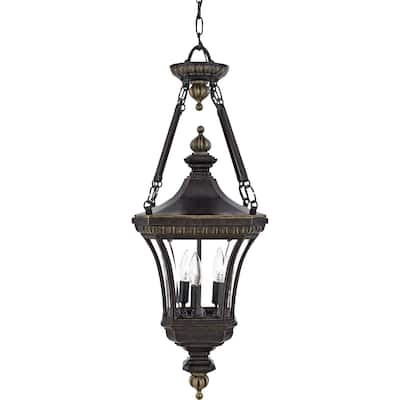 Devon 3-Light Outdoor Hanging Lantern in Imperial Bronze