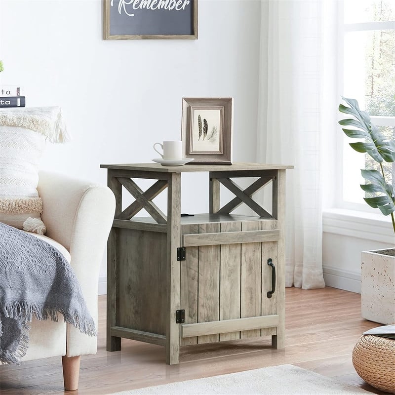 Nightstand with Charging Station