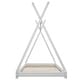 preview thumbnail 8 of 8, White Twin Wood House Platform Bed with Triangle Design