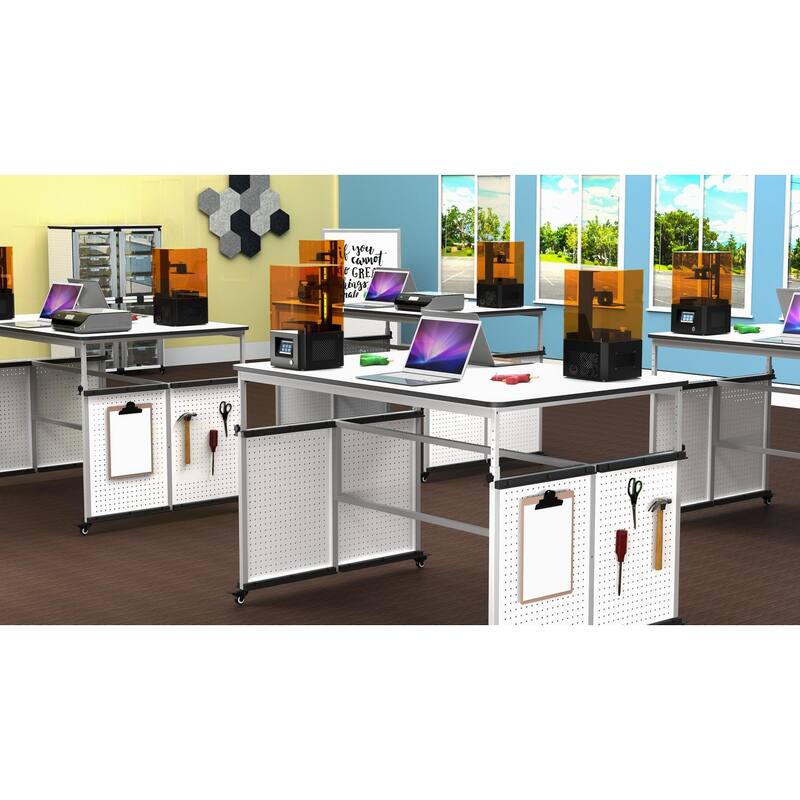 Modular Makerspace and Science Lab Table - N/A - Overstock - 35823918