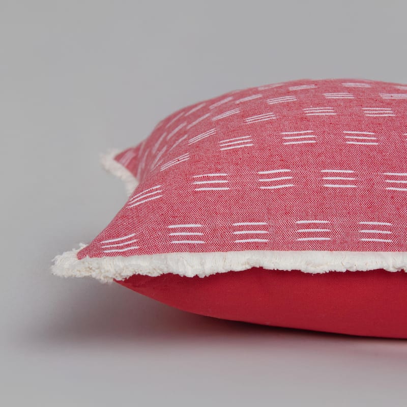 Rizzy Home Drop Stitched Woven Throw Pillow