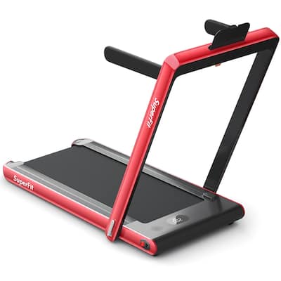 2 in 1 Under Desk Treadmill 2.25HP Folding Walking Jogging Machine