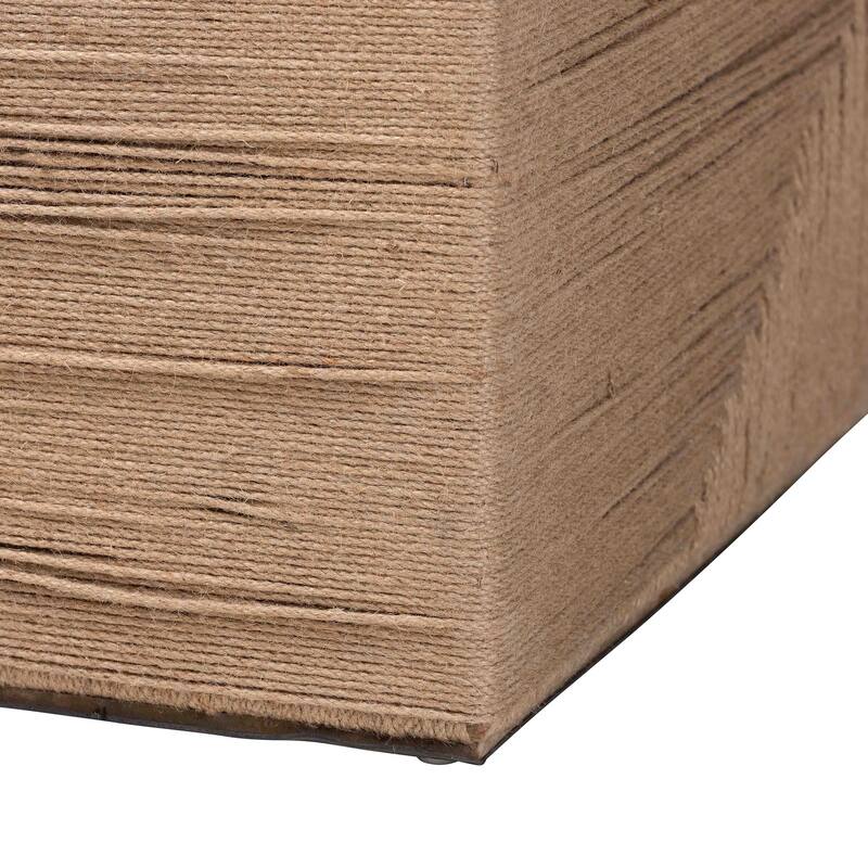 Nakita Japandi Natural Jute Coffee Table
