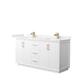 Option White, Bronze Trim, Carrara Cultured Marble Top