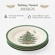 preview thumbnail 5 of 7, Spode Set of 4 Christmas Tree Salad Plates - 8 in