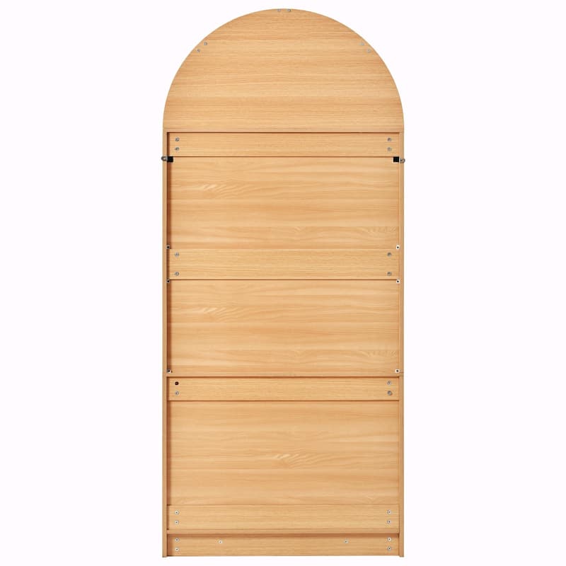 72" Tall Arched Kitchen Pantry Cabinet