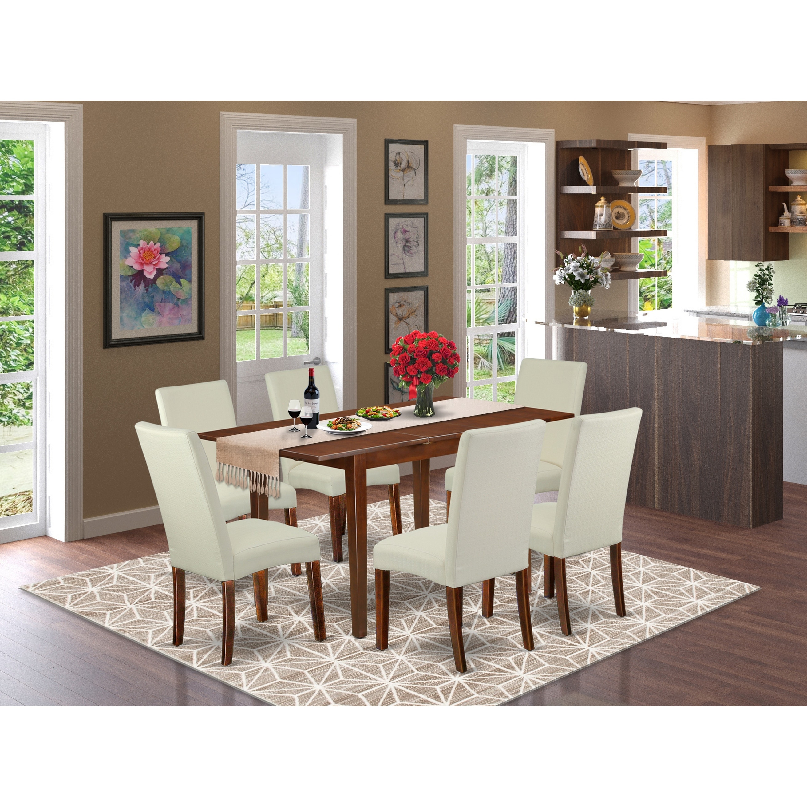 Cream And Wood Kitchen Table And Chairs Kitchen Info