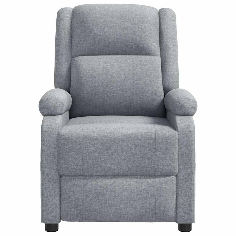 vidaXL Massage Chair Light Gray Fabric - 71 x 92 x 96 cm