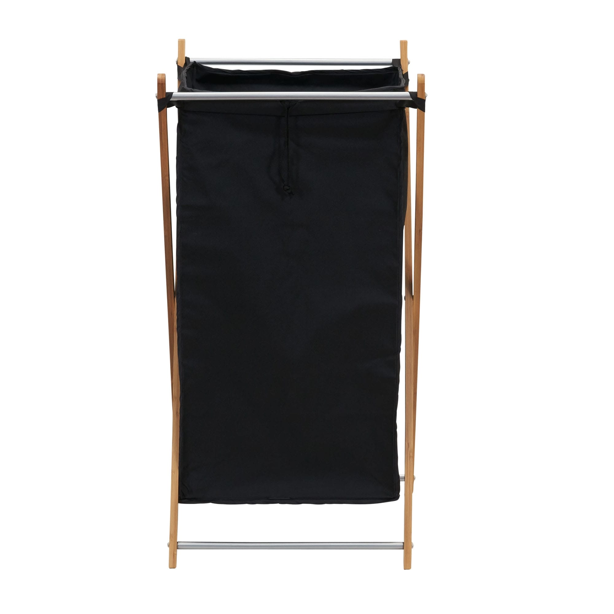 HOUSEHOLD ESSENTIALS X-Frame Wood Laundry Hamper Folding Wood Frame with  Washable Poly-Cotton Bag 6789-1 - The Home Depot