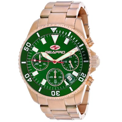 Seapro Men's Scuba 200 Chrono Green Dial Watch - SP4356 - 6 (36)