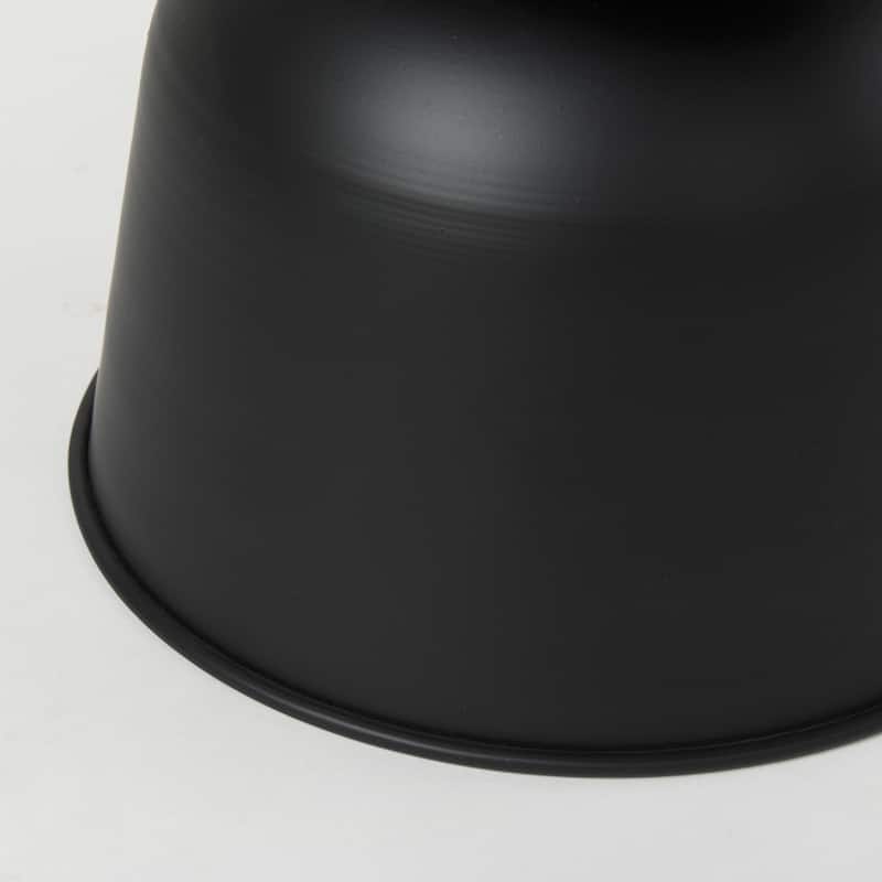 Talulla Matte Black Iron Round Accent Table - 19.7" Diameter - 19.6"L x 19.6"W x 14.7"H