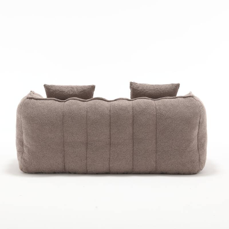 Loveseat Giant Bean Bag Chair, Comfy Lounge Lazy Floor Sofa