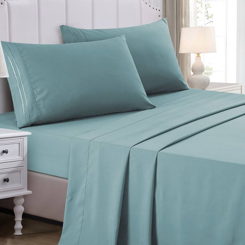 JCrown 3-4 piece sheet set-Variety colors - Kiing - Blue
