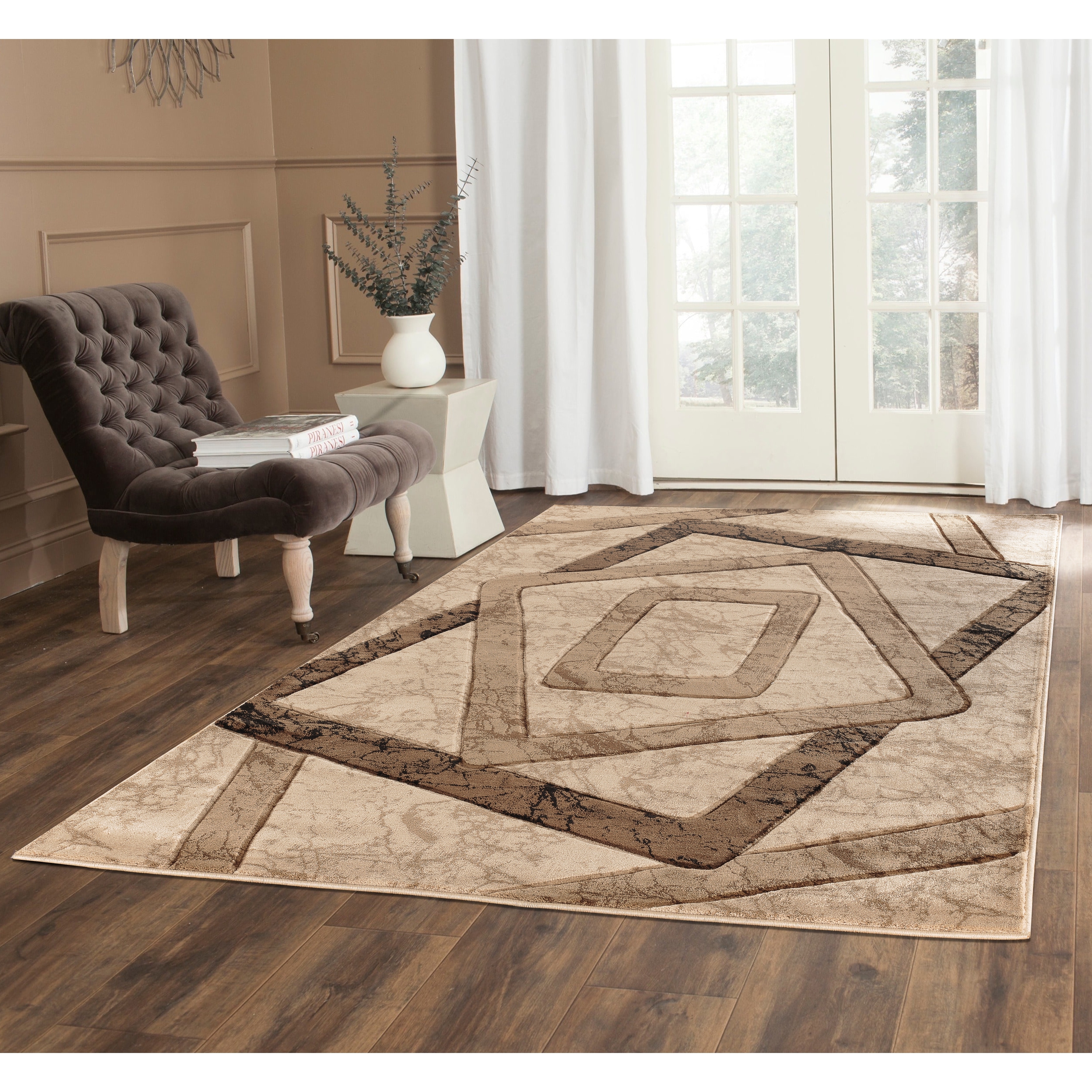 MDA Rugs Orelsi Beige/Cream Contemporary Area Rug