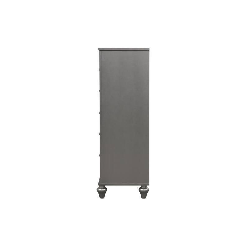 Livorno Gunmetal 5-Drawer 36 in. W Chest of Drawers