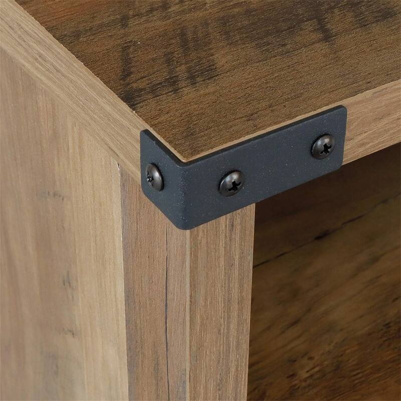 Table with Cabinet and Shelves - 18"D x 18"W x 24"H