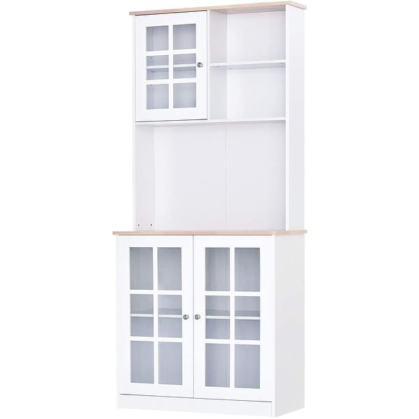 HOMCOM 72" Kitchen Cabinet Pantry with Sleek Design & Ample Storage. Opens flyout.