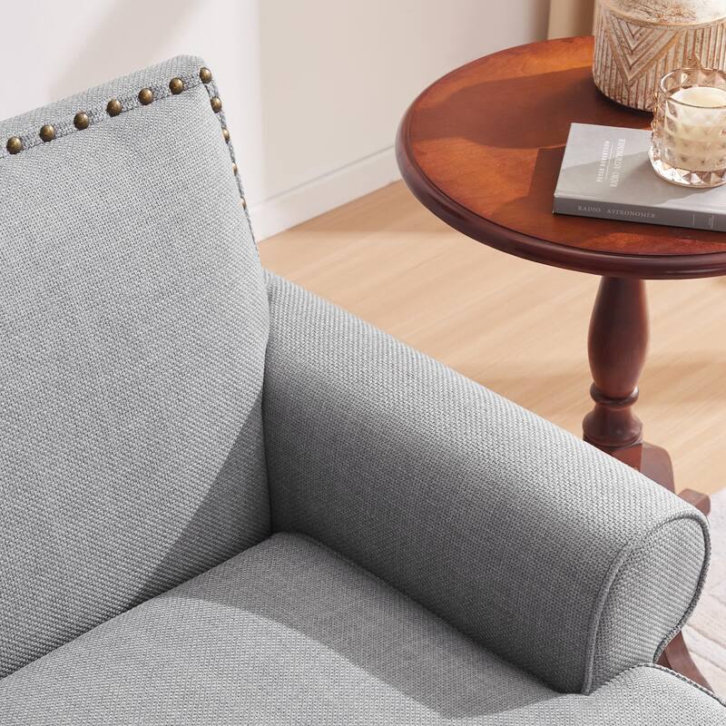 Upholstered Accent Chair with Soft Cushion