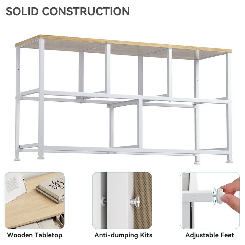 5-drawers Storage Horizontal Bedroom Dresser, Child Dresser with Wood Tabletop