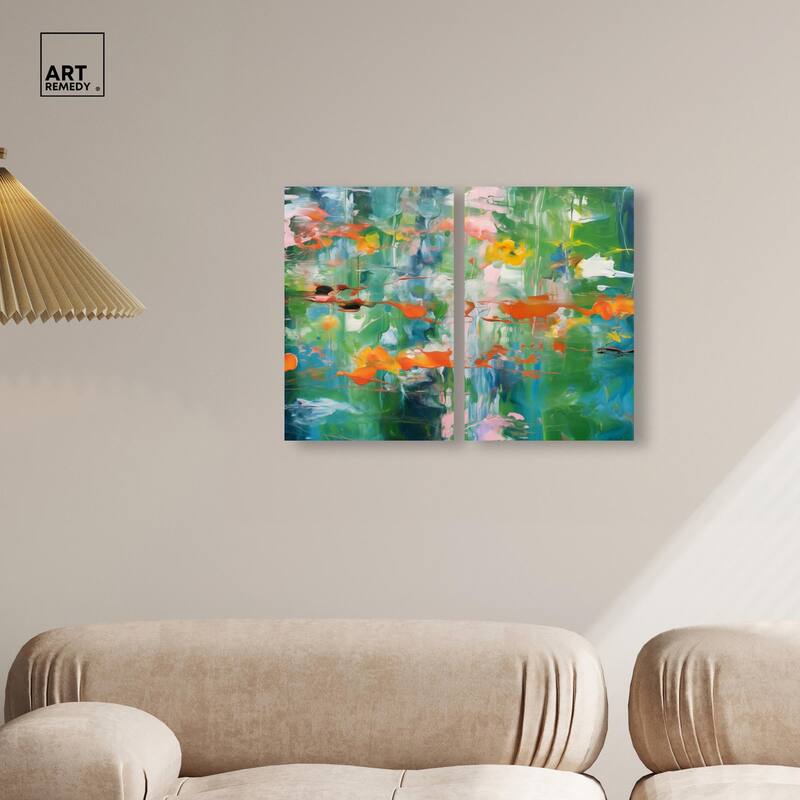 Jungle Serenade Canvas Set of 2 by Art Remedy, Gallery Wrapped