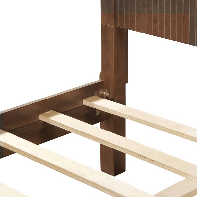 Christopher Knight Home - Silverton Modern 3-Piece Bedroom Set with Classic Grooved Panels Bed Frame & Matching Nightstands