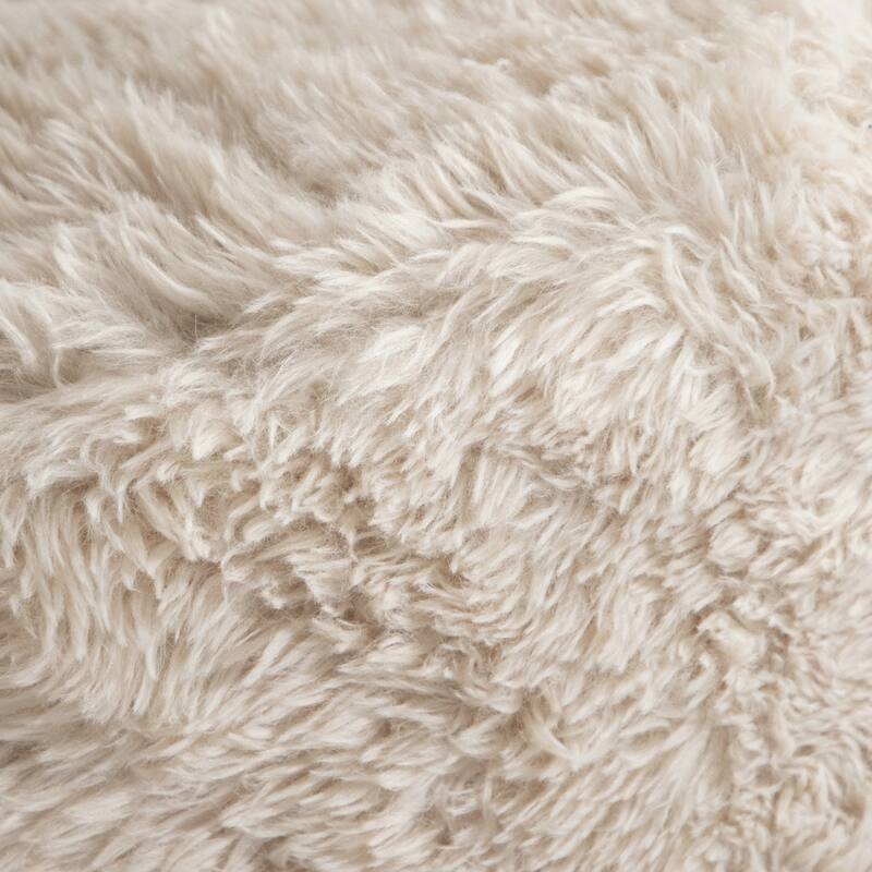 Furniture of America Ylena Modern 5-Piece Faux Fur Foam Modular Compressed Sectional Sofa