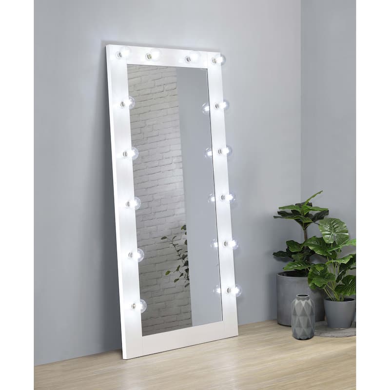 Zayan 32 x 71 Inch Floor Mirror LED Lighting