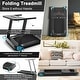 preview thumbnail 35 of 34, SurperFit Folding Electric Treadmill Compact Walking Running Machine - 44.5'' x 23'' x 37''