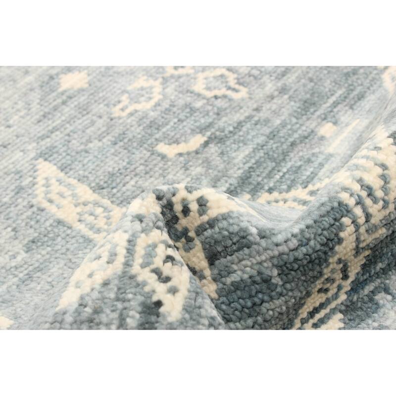 ECARPETGALLERY Hand-knotted Mystique Dark Teal Wool Rug - 2'6 x 9'10