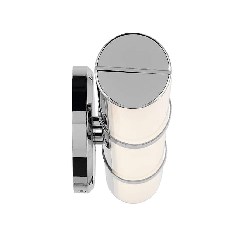 Kichler Lighting Rosh 18" Bath Bar Small LED with White Glass in Chrome