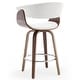 preview thumbnail 54 of 186, 26"/29" Faux Leather Swivel Bar Stools, Wood Counter Stool