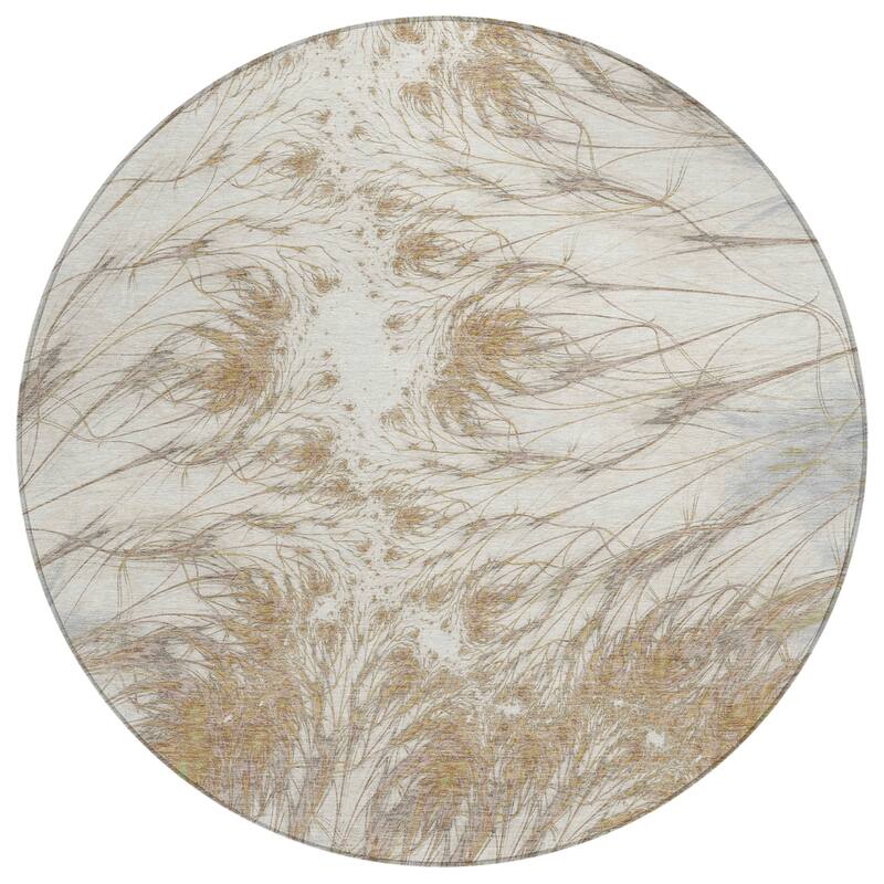 Machine Washable Indoor/ Outdoor Modern Cheraw Chantille Rug